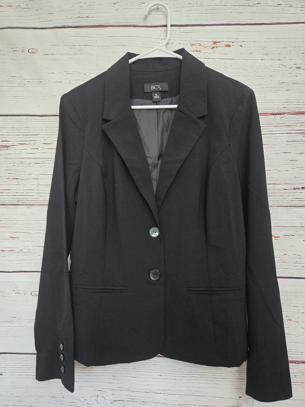 BCX Black Two Button Tailored Blazer XL NWT